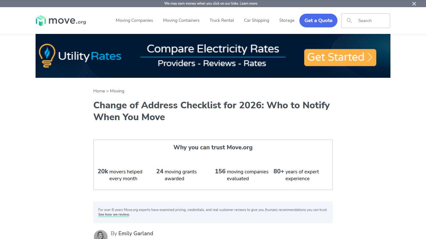 The Ultimate Change of Address Checklist 2026 | Move.org